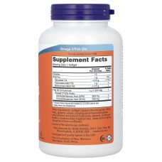 NOW Foods, ультраомега-3, 500 ЭПК/250 ДГК, 180 капсул, покрытых кишечнорастворимой оболочкой